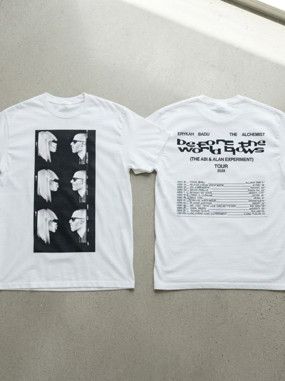 Erykah Badu Before The World Blows Tour 2026 White T-Shirt S-4XL